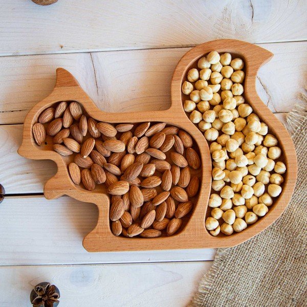 Vassoio in legno 20x28 cm - Hermia-image-1