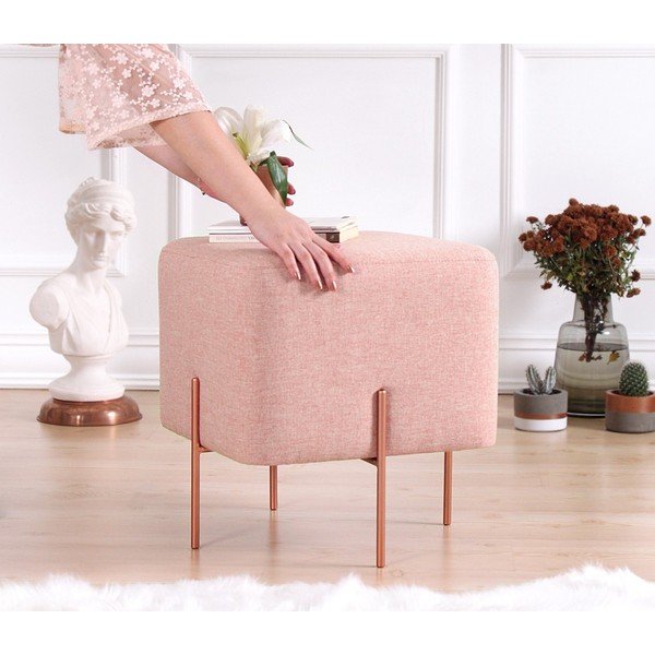 Sgabello rosa chiaro Copper - Artie-image-1