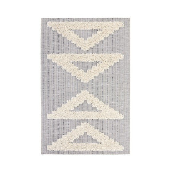 Tappeto grigio Handira Triangles, 170 x 115 cm - Mint Rugs