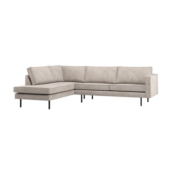 Divano angolare color crema (con penisola a sinistra/con chaise lounge) Rodeo – WOOOD