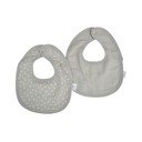 Bavaglini di mussola grigi in set da 2 - Bébé Douceur
