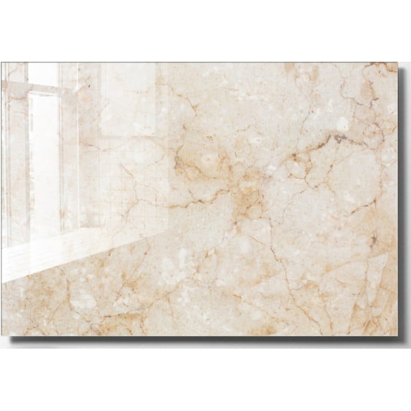 Pittura su vetro 70x50 cm Marble - Wallity