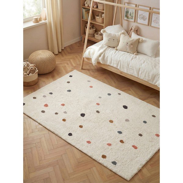 Tappeto per bambini color crema in cotone lavabile/tessuto a mano 140x200 cm Snuggle Pippo – Hanse Home-image-1