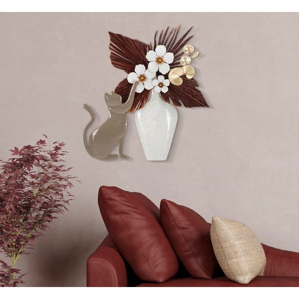 Decorazione da parete in metallo 55x60 cm Cat - Mauro Ferretti-image-1