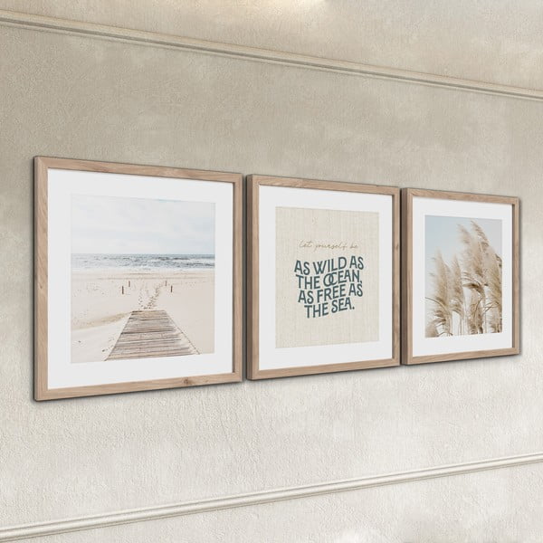 Set di dipinti 3 pz 30x40 cm Seaside – Styler-image-2