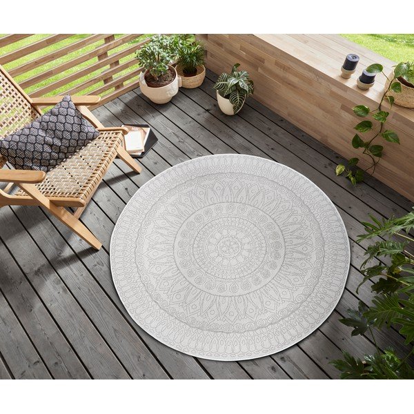 Tappeto rotondo grigio chiaro ø 120 cm Spirit - Hanse Home-image-1