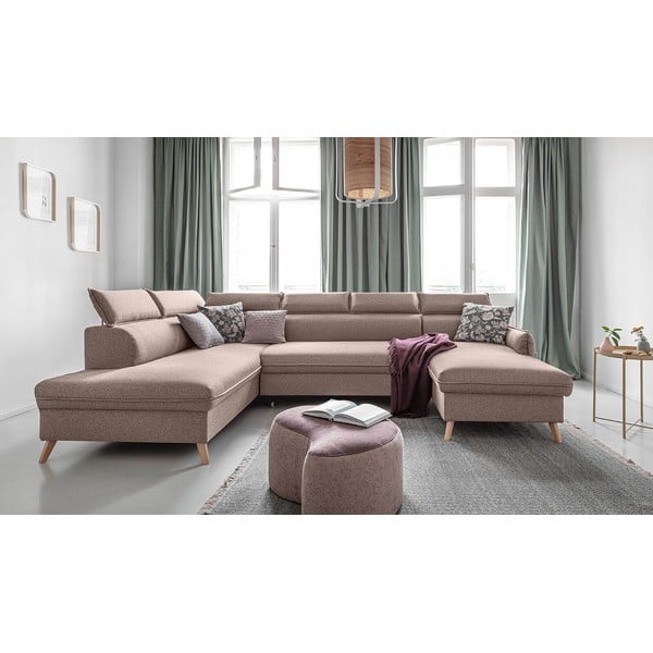 Divano letto angolare beige (angolo sinistro) Sweet Harmony - Miuform-image-1