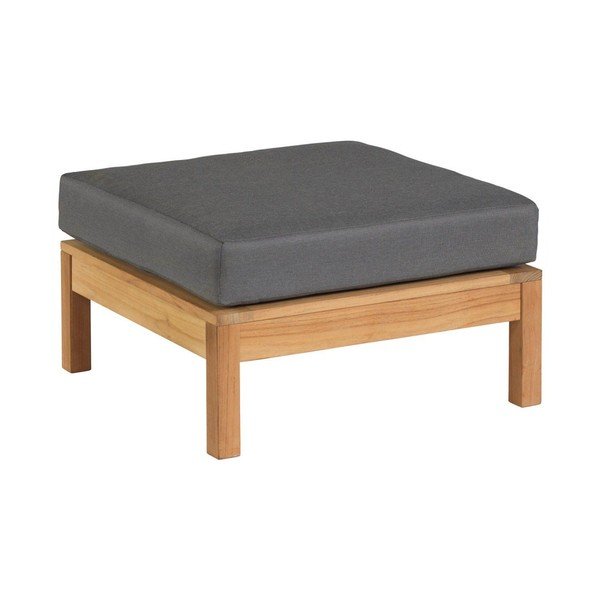 Pouf da giardino in colore grigio-naturale St. Peter - Exotan