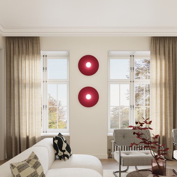 Lampada da parete grigio tortora in metallo ø 50 cm AKE – Thoro-image-3