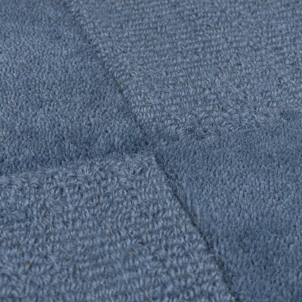 Tappeto in lana blu scuro tessuto a mano 160x230 cm Checkerboard - Flair Rugs-image-3
