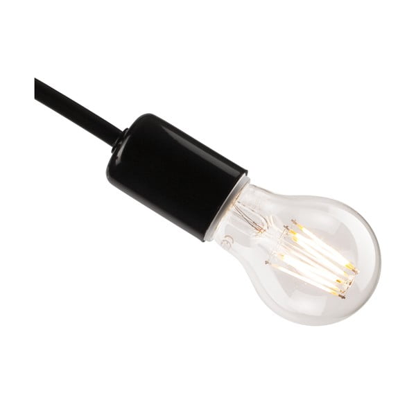 Plafoniera senza paralume nera 36x36 cm Camilla – LAMKUR-image-4