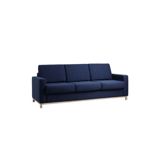 Divano letto blu Custom Form Scandic a tre posti - CustomForm