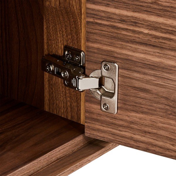 Cassettiera bassa in noce naturale 205x82 cm Tokyo - Furnhouse-image-4