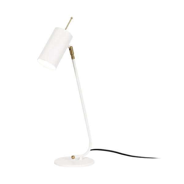 Lampada da tavolo bianca con paralume in metallo (altezza 55 cm) Sivani - Opviq lights