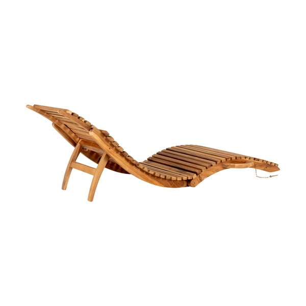 Lettino da giardino in legno di teak Arrieta - House Nordic-image-4