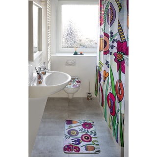 Sedile per wc con chiusura automatica 37 x 44,5 cm Rollin'Art Full Bloom - Wenko