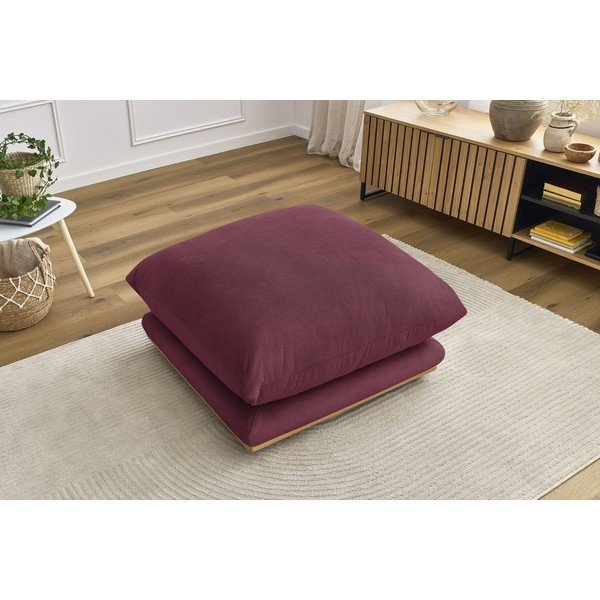 Poggiapiedi burgundi Ernest – Bobochic Paris-image-1