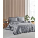 Set grigio di copriletto e federe per letto matrimoniale 220x240 cm Ilda - Mijolnir