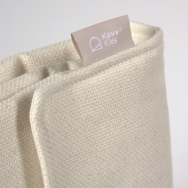 Fasciatoio da viaggio in cotone biologico bianco Jeila - Kave Home-image-3