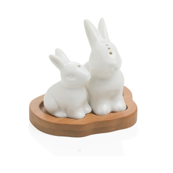 Slánka a pepřenka s podnosem Brandani Rabbit
