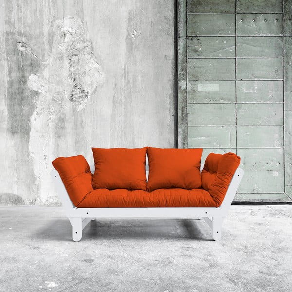 Divano letto Karup Beat Bianco/Arancione - Karup Design-image-1
