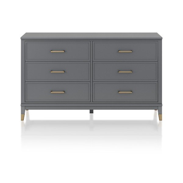 Cassettiera grigia , 144 x 85 cm Westerleigh - CosmoLiving by Cosmopolitan-image-4