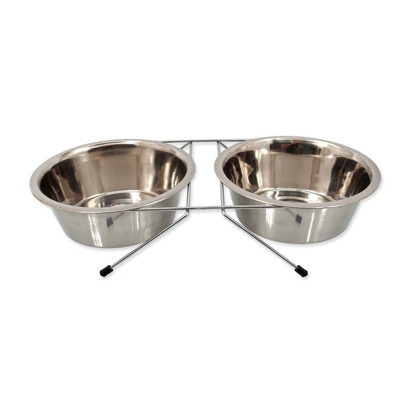 Set di ciotole con supporto in acciaio inox per cane ø 21 cm  Dog Fantasy – Plaček Pet Products