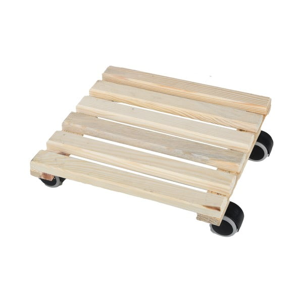 Tappeto mobile in legno per vasi, 29 x 29 cm - Esschert Design