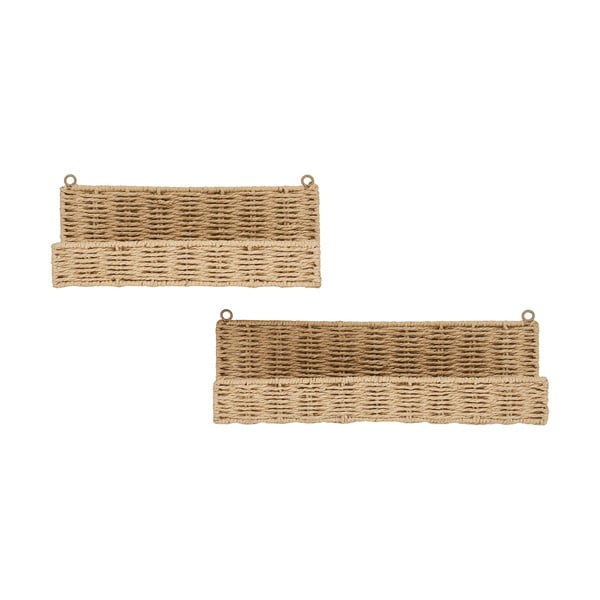 Mensole in set di colore naturale 2 pz 10 cm Treviso – House Nordic