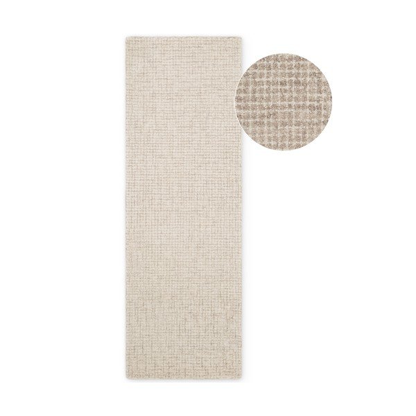 Passatoia beige in lana 80x250 cm Eloise – Hanse Home