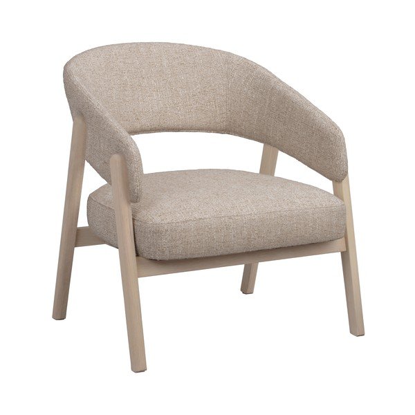 Poltrona beige/colore naturale chiaro Barnaby – Rowico