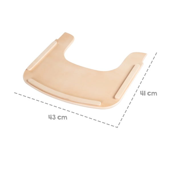 Vassoio per seggiolone di colore naturale Sit Up Flex – Roba-image-3