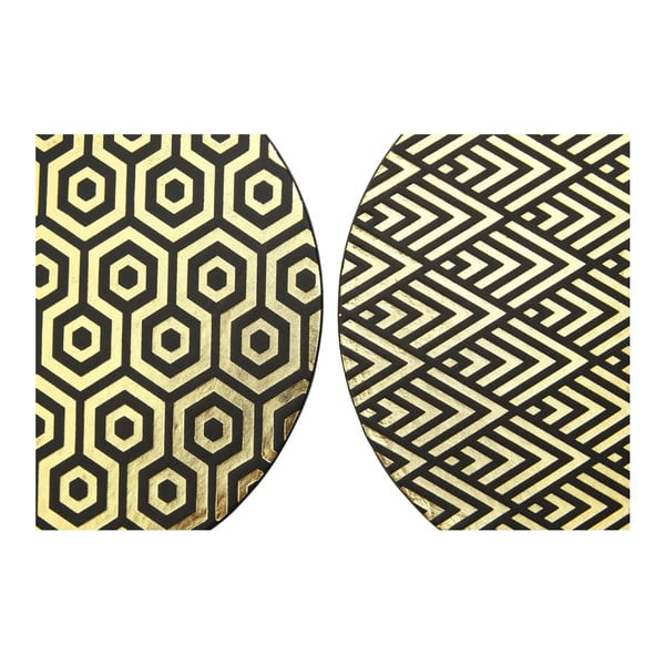 Tovagliette in pelle e cartone in set da 4 pezzi ø 25 cm Geome - Premier Housewares-image-4