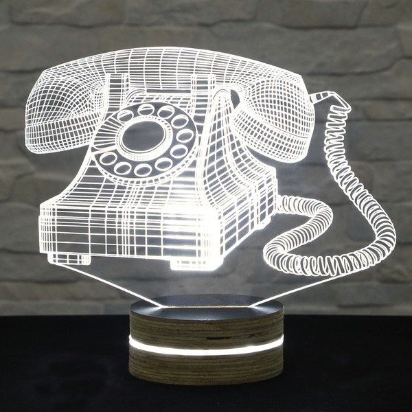 3D stolní lampa Old Phone