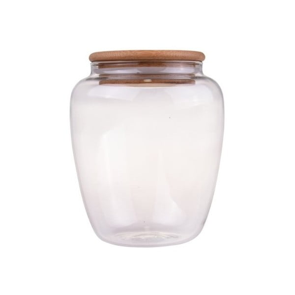 Skleněná dóza s bambusovým víkem Bambum Rella Small