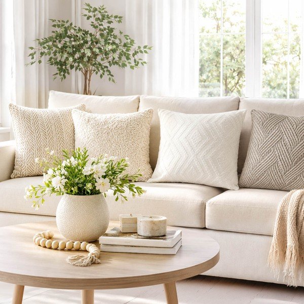 Federa decorativa 40x40 cm Ethni – douceur d'intérieur-image-1