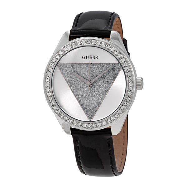 Orologio da donna con cinturino in pelle nera W0884L3 - Guess-image-3