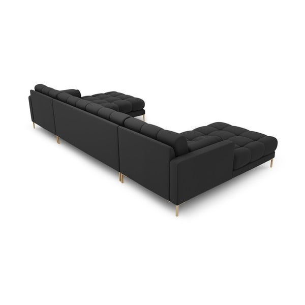 Divano angolare a U grigio scuro Bali - Cosmopolitan Design-image-4