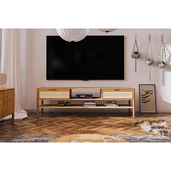 Tavolo TV in rovere 204x64 cm Pola - The Beds-image-1