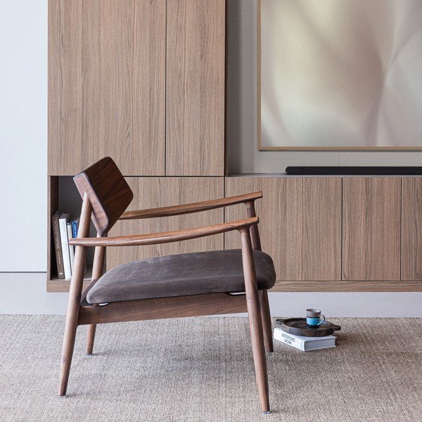 Poltrona in legno marrone Bask – WOOOD-image-1