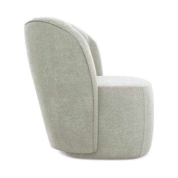 Poltrona color crema con rivestimento in ciniglia Keloa – Makamii-image-2