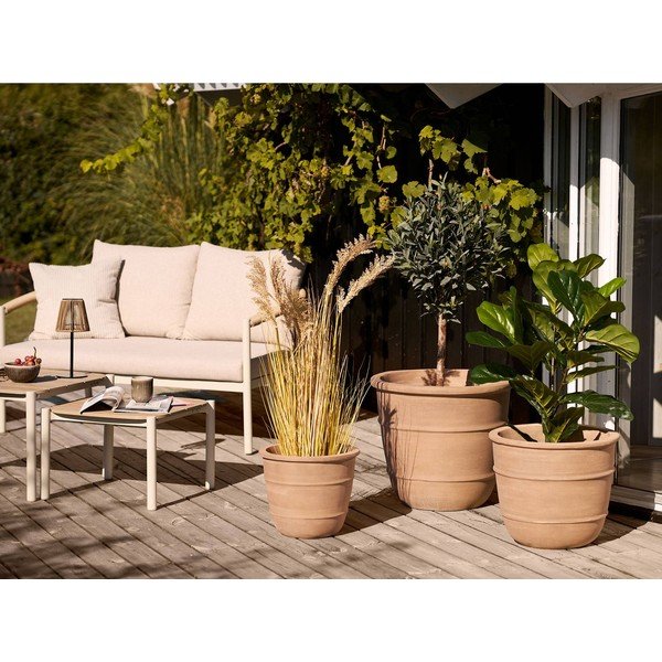 Set di vasi per fiori in terracotta 3 pz ø 48 cm Kragholm – House Nordic-image-1