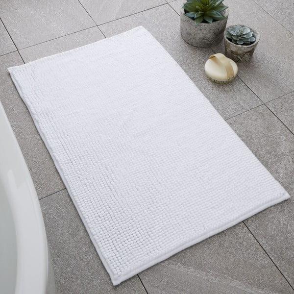 Tappetino per il bagno bianco 50x80 cm Bobble – Catherine Lansfield-image-1