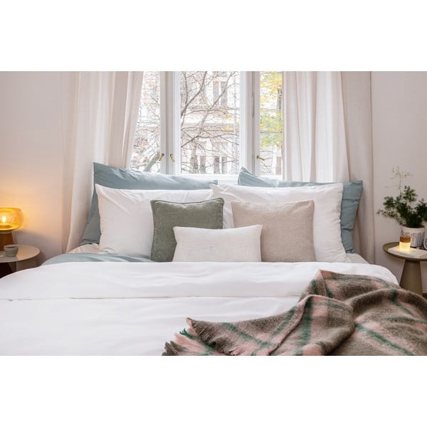 Biancheria da letto matrimoniale bianca in microsatin 200x200 cm Basic - Bonami Essentials-image-4