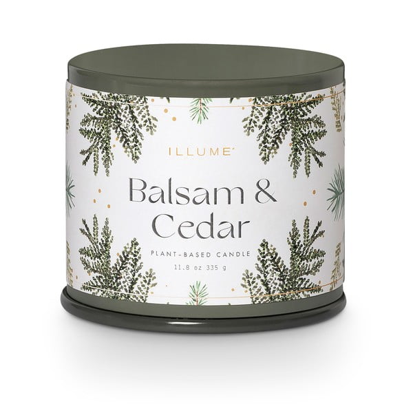 Candela di soia profumata tempo di combustione 50 h Balsam & Cedar - ILLUME x Bloomingville