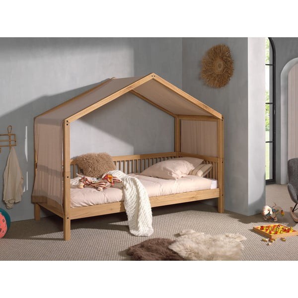 Tenda per bambini marrone chiaro in cotone da letto 86x414 cm Forrest – Vipack-image-1