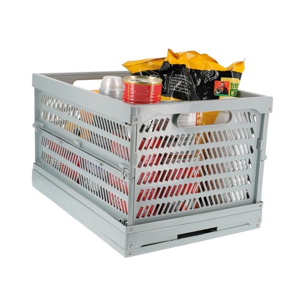 Šedá skládací přepravka Compactor Caddie-image-1