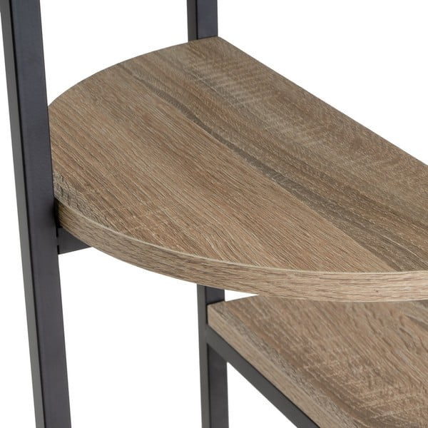 Scaffale nero effetto rovere naturale  40x110 cm - Casa Selección-image-3