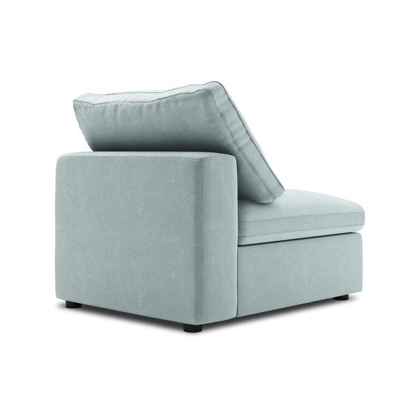 Parte centrale azzurra del divano modulare in velluto a coste Galaxy - Windsor & Co Sofas-image-3