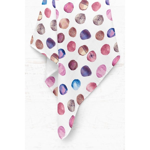 Coperta per bambini bianca in mussola 75x100 cm Shells – Mijolnir-image-2